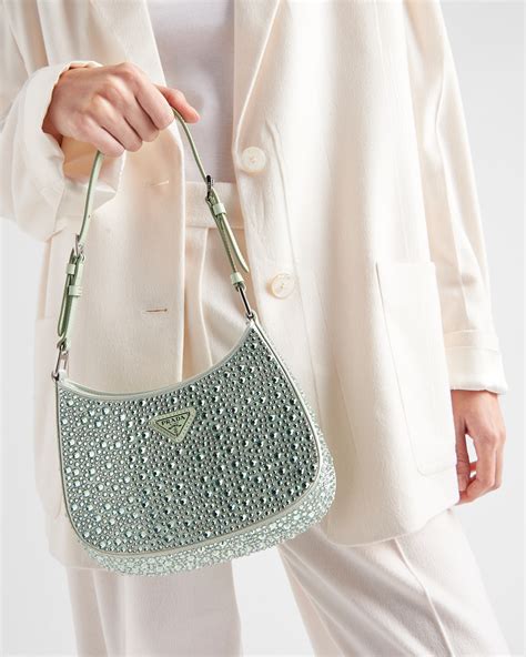 prada sparkle bag|prada large cleo bag.